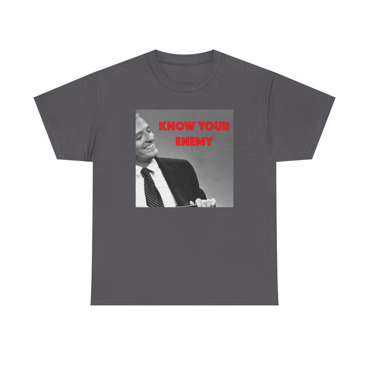 Know Your Enemy T-Shirt | Retro Photo Graphic Tee | Know Your Enemy Podcast - alternate angle 4, merchandise