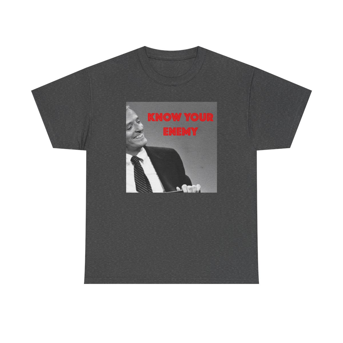 Know Your Enemy T-Shirt | Retro Photo Graphic Tee | Know Your Enemy Podcast - alternate angle 3, merchandise