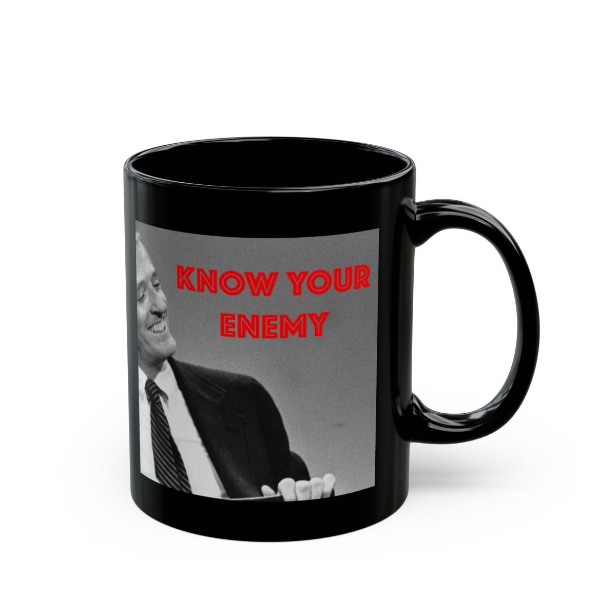 Know Your Enemy mug | Black Ceramic Mug | Know Your Enemy Podcast