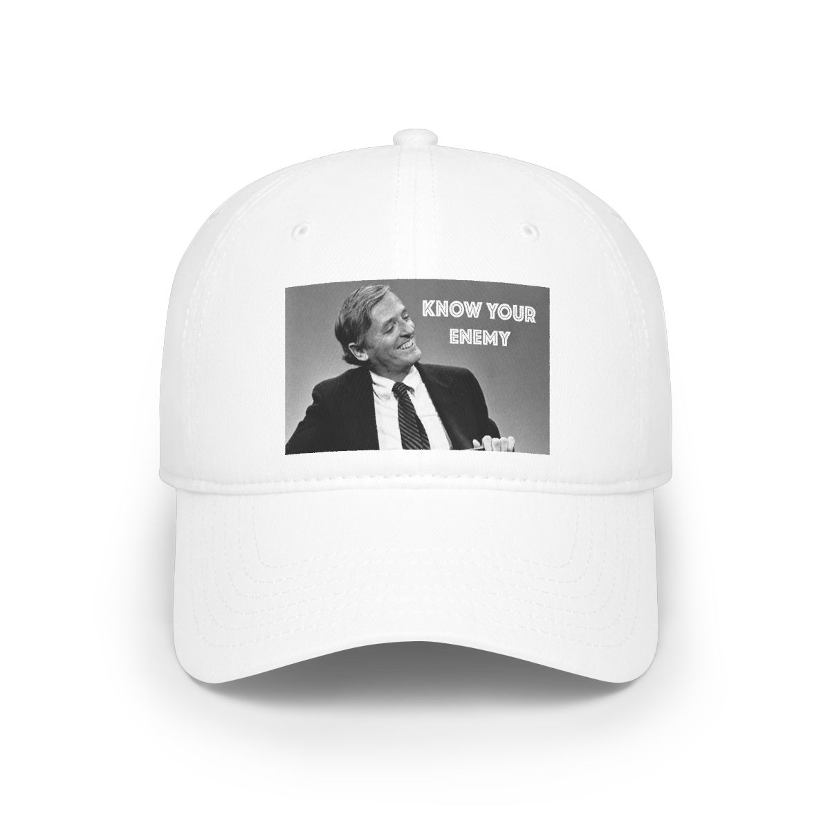 Know Your Enemy baseball cap | Retro Black and White Photo | Know Your Enemy Podcast