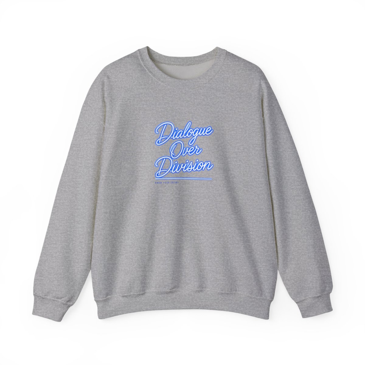 Know Your Enemy "Dialogue Over Division" Crewneck - alternate angle 2, merchandise